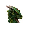 Green Dragon Bust 2976 Backflow Cone Incense Burner 6" H