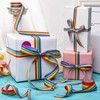20M Rainbow Ribbon, 25mm Wide Pride Ribbon, Double Sided Grosgrain