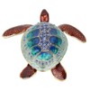 Zerodis Handmade Enamel Shape Turtles Jewellery Box Wooden Jewellery Box
