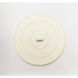 PF WATERWORKS PF0464 5" Universal Kitchen Sink Flat Suction Stopper, White-Fit All Design