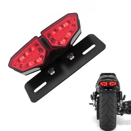 Anki HappiGo Red Motorcycle Tail Light with License Plate Bracket