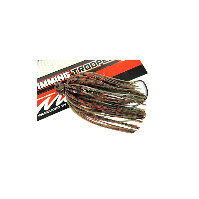 エバーグリーン(EVERGREEN) ラバージグ スイミングトゥルーパー 1/4oz オリーブクロー #28 ルアー