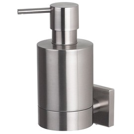 spirella Seifenspender Nyo | robuster Edelstahl matt | zur Wandmontage inklusive Schrauben | auch zum Kleben geeignet - separat erhältlich