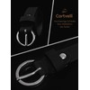 Cartvelli Women's Leather Belt 2.5 cm Narrow with Gift Box