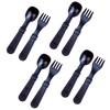 Re-Play Made in USA Toddler Forks and Spoons, Pack of