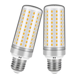 Syited E26 LED Bulbs, 30W LED Light Bulbs Equivalent 250W, 3000K Sunset Color Warm Light, Not Dimmable,AC 110-220V, E26 Light Bulbs (2 Pack)