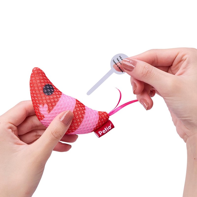 Petio Cat Toy Wild Mouse Chu-Chu Noisy Panic Shrimp