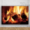 MIRRORANG 1,5x1m Fireplace Backdrop Burning Firewood Blazing Flame Burning Fire