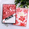 Briartw Poinsettia 3D Embossing Folder Create Textured Backgrounds for Card