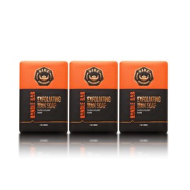 GIBS Handle Bar, Exfoliating, Long-Lasting, Citrus, 7oz Bar Soap (3PACK)