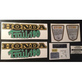 GFG CT70  K3 Style "Trail 190" frame Decals Green, Graphics Full Set,  190cc Upgrade