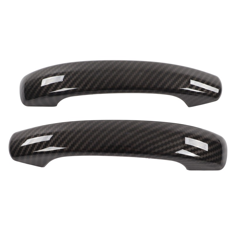 Car Exterior Door Handle Cover Carbon Fiber Style Replacement for