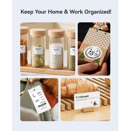 NIIMBOT B1 Label Maker Machine with Tape, Thermal Label Printer Easy to Use for Office Supplies, Home, Business, 2 Inch Label Maker with 2'' x1.18'' Labels-230pcs/Roll