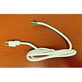 Cord Specialties 14 AWG Replacement Power Cord White -6 Ft (75.5") w/Open End, 14/3 SJT (145-291)