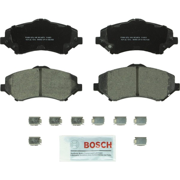 BOSCH BC1273 QuietCast Premium Ceramic Disc Brake Pad Set - Compatible With Select Dodge Nitro; Jeep Liberty, Wrangler; FRONT