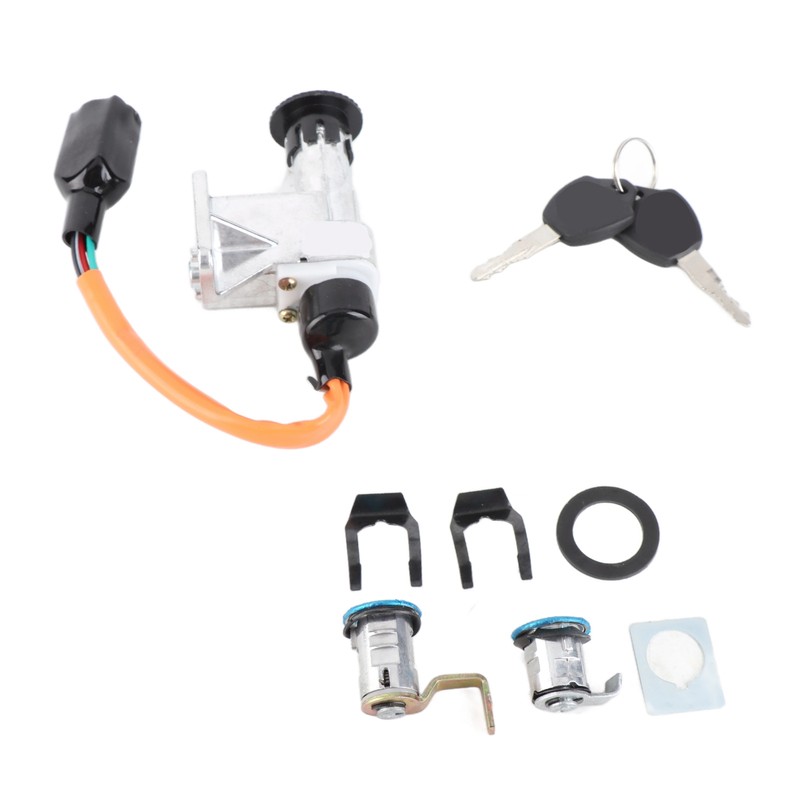Ignition Switch Assembly Stainless Steel for Chinese GY6 Electric Scooter