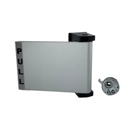 CRL Aluminum Universal Push-Pull Paddle Handle - Pull to Left