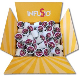 InfuSio Coffee Pods 96 Count Costa Rica Medium Roast Single serve Coffee pods for Keurig K Cups Brewers - InfuSio Premium Roasted Keurig 2.0 Compatible