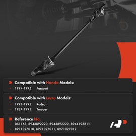 A-Premium Steering Center Link, Compatible with Honda Passport 1994-1995 & Isuzu Rodeo 1991, Trooper 1987-1991