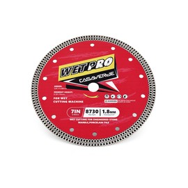 Casaverde 7" Porcelain Diamond Cutting Blade with 5/8" Arbor,Wet Cutting for Engineered Stone,Marble,Porcelain Tile