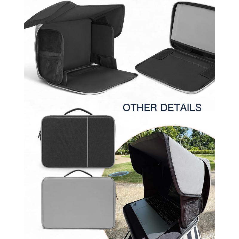 Laptop Sun Shade, Fits 13-16 inch Laptop, UV-Heat Reflective &