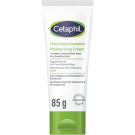 Cetaphil Moisturising Cream, 85 ml, for Dry, Sensitive Skin, Intensively Moisturises for 48 Hours, Strengthens Skin’s Resistance, with Vitamin B3, Provitamin B5, Sunflower Oil, Almond Oil, Glycerine