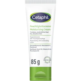 Cetaphil Moisturising Cream, 85 ml, for Dry, Sensitive Skin, Intensively Moisturises for 48 Hours, Strengthens Skin’s Resistance, with Vitamin B3, Provitamin B5, Sunflower Oil, Almond Oil, Glycerine