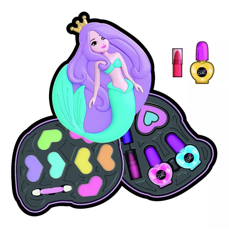 Clementoni Kit De Maquillaje Estuche Sirena Clementoni Crazy Chic Cool