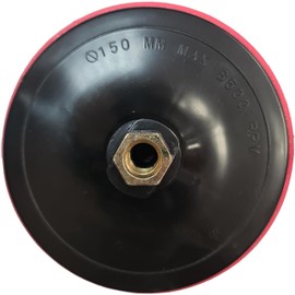 Sanding disc for angle grinders with Velcro fastener - 100 mm/115 mm/125 mm/150 mm/180 mm - centre connection 45 mm with support nut 12 mm (100 mm, plastic)