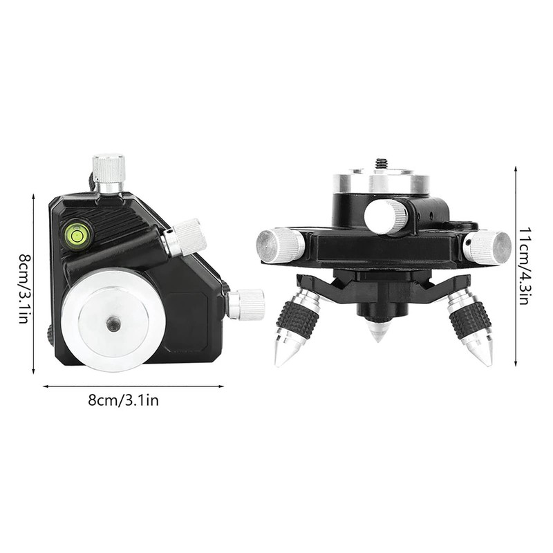 Laser Tripod Base Small, Laser Mount Tripod 360° Rotatable Levelling