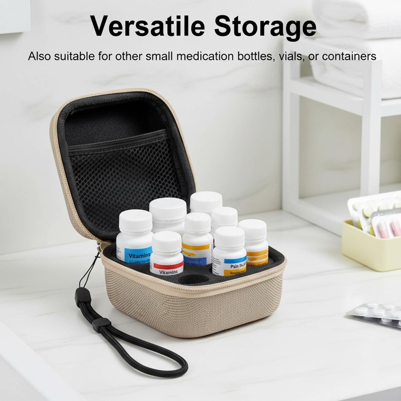 QFGasre Insulins Fridge Holder Storage Cases 9 Vials Holder Insulins