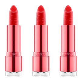 Catrice Wild Hibiscus Glow Lip Balm, No. 010, Red, Moisturising, Nourishing, Colour Adjusting, Natural, Shiny, Vegan, Alcohol-Free, Paraben-Free, No Microplastic Particles, Pack of 3 (3 x 3.5 g)