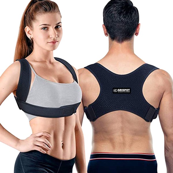 Posture Corrector For Men And Women - Adjustable Upper Back Brace, Upper Spine Support- Neck, Shoulder, Clavicle and Back Pain Relief-Breathable (Small)