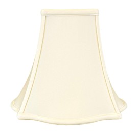 Royal Designs, Inc. Fancy Square Bell Basic Lamp Shade, BSO-702-10EG, 4 x 10 x 8.5, Eggshell
