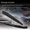 Memiuyelay Rear Windshield Wipers Blade Arm Set Fit for Buick