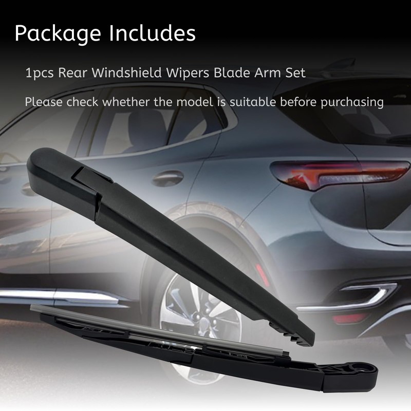 Memiuyelay Rear Windshield Wipers Blade Arm Set Fit for Buick