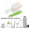 AKOAK 3 Pcs Sponge Ceaning Brush, Scratch Free Glass Cleaning