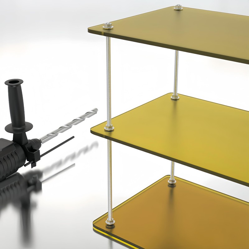 BOXONLY M10 x 250mm Multi-Purpose 304 Stainless Steel Fully Threaded