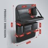 DURASIKO Car Backseat Organizer with Foldable Table Tray,Car Seat Back