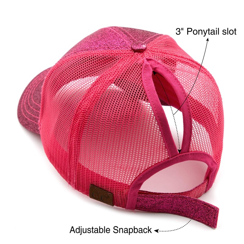 C.C Gorra de béisbol Lisa Hatsandscarf (BT-6), Glitter-Hot Pink, Talla