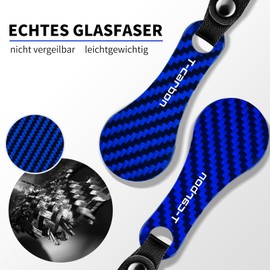 T-carbon Shopping Chip Keyring, Blue 2, Unit size