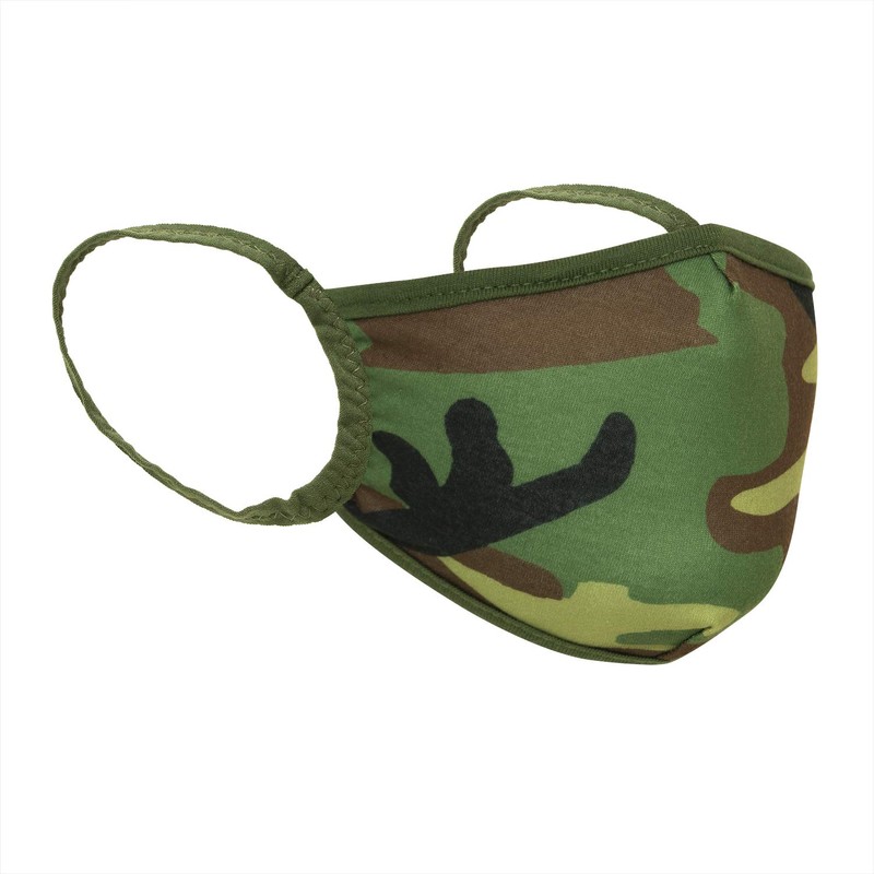 Rothko Camouflage Pattern 3 Layer Polyester Face Cover, US Size: