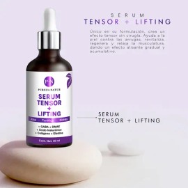 Pureza Natur Suero Facial Efecto Tensor Lifting Con Gaba Y Dmae Acido Hialurónico Colágeno Y Elastina Serum Hidratante Tensor que Aporta Elasticidad 5