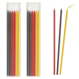 yimeizhiguang Carpenter Pencil Refills, 12PCS 2.8mm Pencil Lead Refills for Woodworking, Construction & Joinery Deep Hole Waterproof for Builders, Architects & DIY Marking Tools