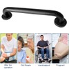 Bath Grab Rails Staircase Handrails with Anti-Slip Grip 30CM Black