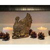 TenWaterloo Harvest Sculpted Thanksgiving Turkey Tabletop Centerpiece, 7 x 6.5