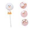 DOITOOL 3Pcs Cute Duck Pom Pom Ballpoint Pens Writing Pens