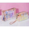 Unbranded Holographic Makeup Bags Clear Iridescent Cosmetic Pouch Bridesmaid Gift