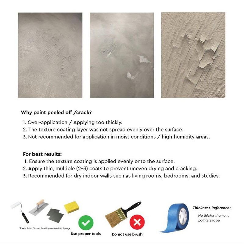 SUZUKA Strato Texture Limewash Effect Matte Wall Paint SCT-310 -