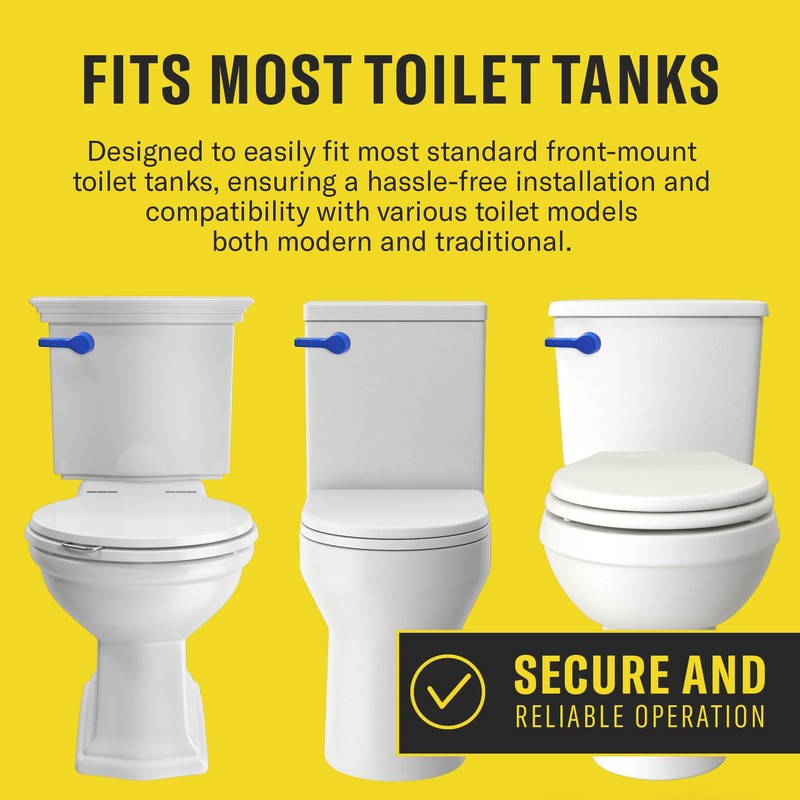 Qualihome Toilet Flusher Handle Replacement Kit - Universal Toilet Handle